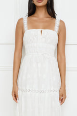 Springtime Sun Maxi Dress White