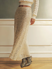 Sequin Mermaid Maxi Skirt