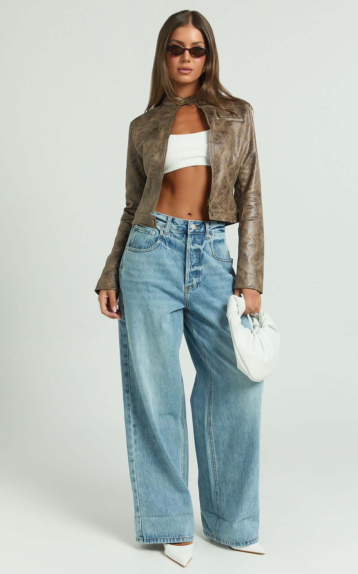 Lioness - Bella Moto Jacket in Chocolate