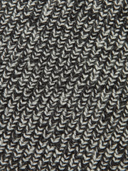 Checkered Wool Blend Polo Knit Top