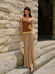 Striped Knit Cami Dress