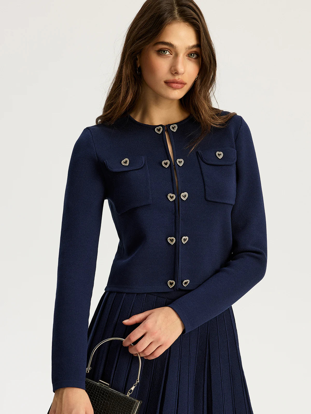 Heart Pair Button Cardigan