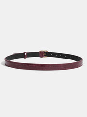 Crocodile Embossed PU Leather Belt