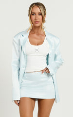 Lioness - Leo Mini Skirt in Pale Blue