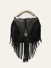 Fringe Handle Handbag