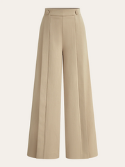 Pleated Wide-Leg Pants