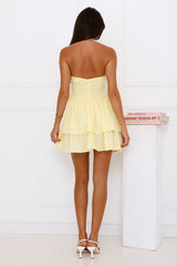Chasing Joy Halter Mini Dress Yellow