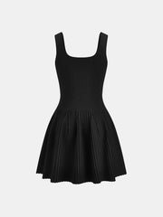 Rhinestone-Embellished Slim Fit Mini Dress