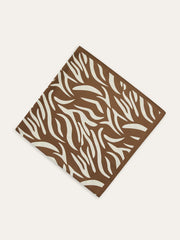 Zebra-Print Square Scarf