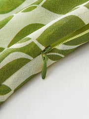 Semi-Sheer Printed Halter Neck Top