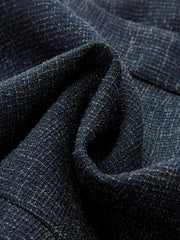 Metal Detail Ruffled Hem Mini Skirt