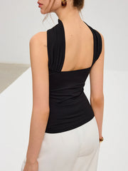 Bra-Free Halter Neck Backless Top