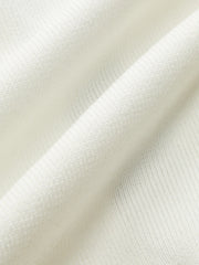 Metal Button Contrast Trim Knit Top