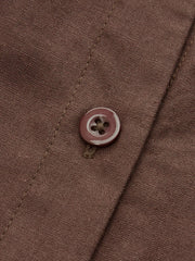 Pleated Button-Front Shirt Dress