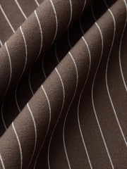 Striped Long-Sleeve Collared Bodysuit