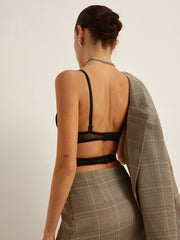 Sheer Lace Crop Corset