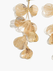 Ginkgo Leaves Long Dangle Earrings