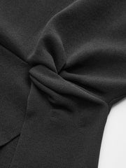 Asymmetric Hem Twist Detail Sleeveless Top