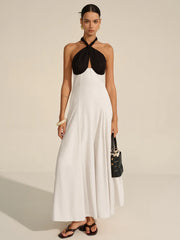 Halter Neck Cut-Out Maxi Dress