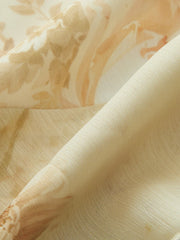 Semi-Sheer Chiffon Floral Printed Ruffled Mini Dress