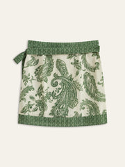 Paisley Print Wrap Skirt