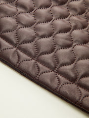 Faux Leather Quilted Mini Skirt