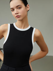 Worth A Million Contrast Trim Tank Top