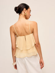 Floral Ruffle Halter Top