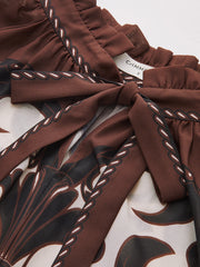 Printed Satin Blouse