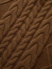 Cable Knit Sleeveless Sweater Vest