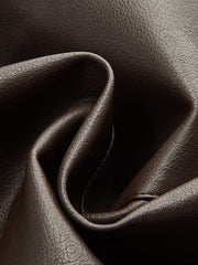 Seam Detail Faux Leather Flared Mini Skirt