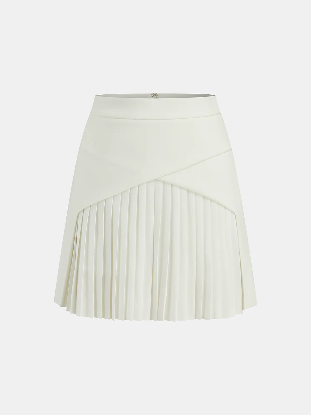 Pleated Panel Mini Skirt