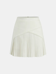 Pleated Panel Mini Skirt
