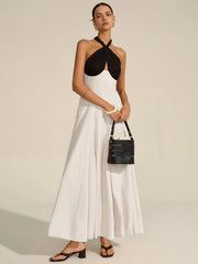 Halter Neck Cut-Out Maxi Dress