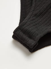 2 in 1 Striped Shirt Panel Ribbed Bodysuit