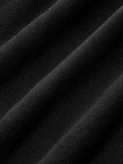 Faux Leather Panel Mock Neck Sleeveless Dress