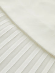 Halter Neck Strapless Pleated Mini Dress