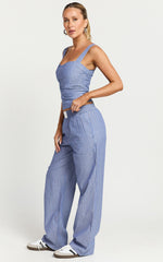 Lioness - Cobain Pants in Navy Stripe