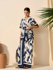 Floral Print Tie-Waist Skirt