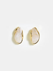Marble Resin Stud Earrings