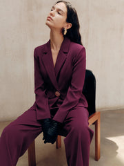 Metal Detail Tailored Blazer