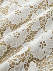 Semi-Sheer Double Layer Lace Cami Dress