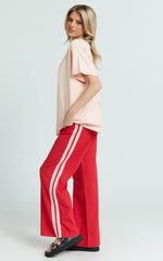 Arlette Two Piece Set - Spritz Peach Set in Peach/Red