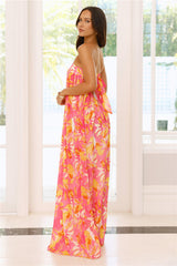 Sunshine State Of Mind Strapless Maxi Dress Pink
