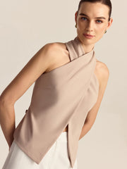 Cross-Front Halter Top