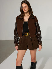 Pocket Corduroy Shorts without Belt