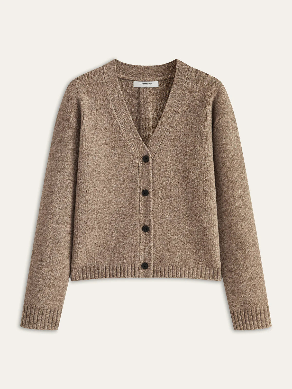 Wool Blend V-Neck Cardigan