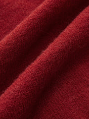 Scalloped Edge Ribbed V-Neck Buttoned Cardigan