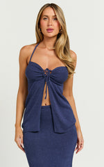 Runaway The Label - Aphrodite Top in Blue