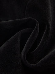 Velvet Stand Collar Blazer